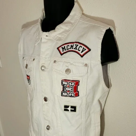 Vintage Denim Jacket Vest (RARE) - Picture 2 of 7